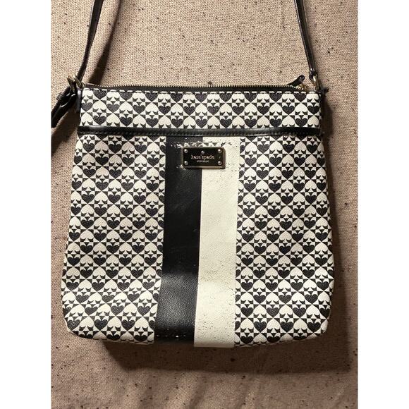 Kate Spade Penn Place Keisha Crossbody Black White – Preppy Luxury FLAWS - Picture 1 of 10